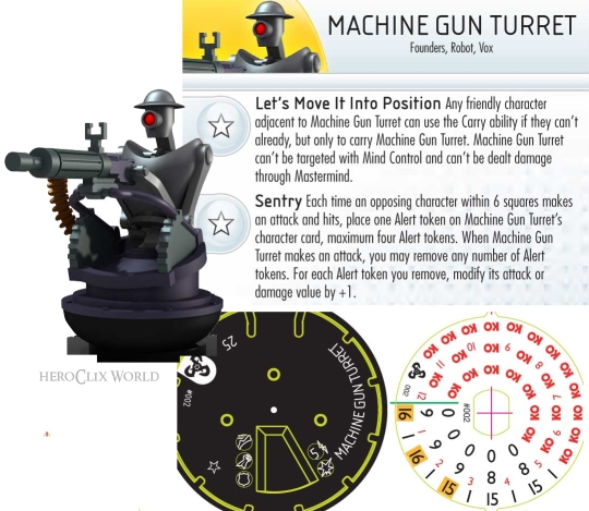 HeroClix Bioshock Machine Gun Turret Dial HeroClix Bioshock Machine Gun Turret Dial