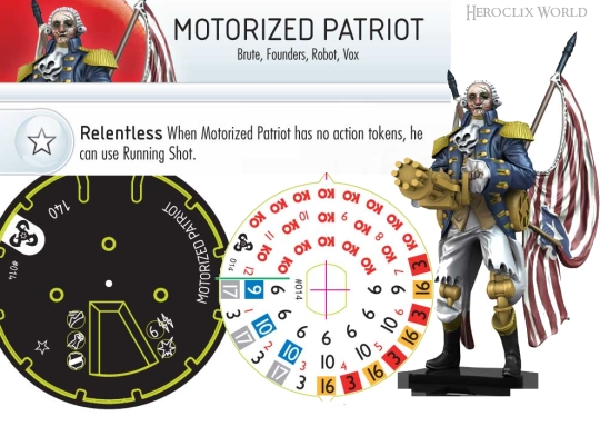 HeroClix Motorized Patriot Dial HeroClix Motorized Patriot Dial