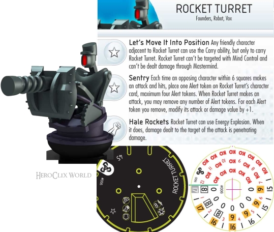 HeroClix Bioshock Rocket Turret Dial HeroClix Bioshock Rocket Turret Dial