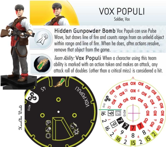 HeroClix Vox Populi Dial Bioshock HeroClix Vox Populi Dial Bioshock