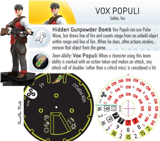 HeroClix Vox Populi Dial Bioshock