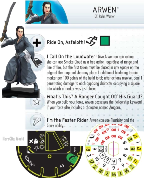 HeroClix Arwen dial HeroClix Arwen dial