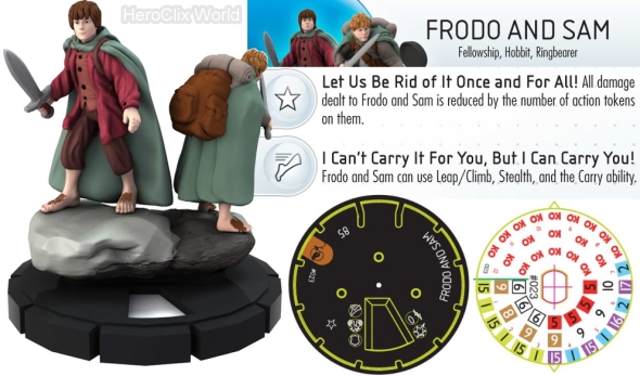 HeroClix Lord of the Rings Sam Frodo