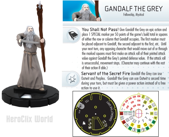 Gandalf the Grey LOTR HeroClix