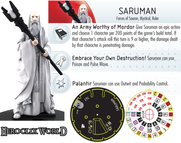Lord of the Rings HeroClix Saruman