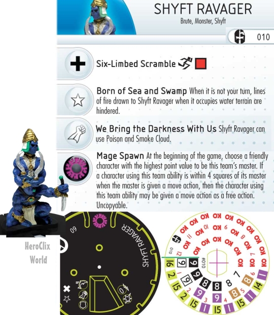 Mage Knight HeroClix Shyft Ravager Mage Knight HeroClix Shyft Ravager