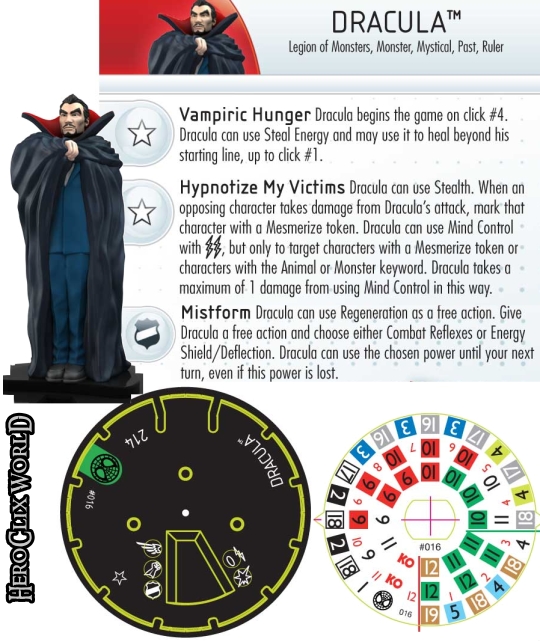 HeroClix Dracula Dial