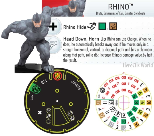 HeroClix Rhino HeroClix Rhino