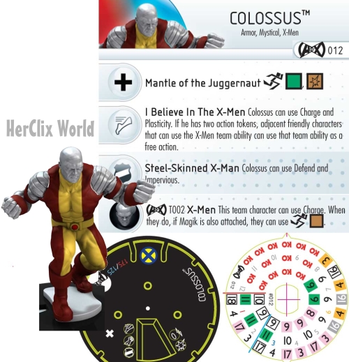 HeroClix AvX Colussus Dial