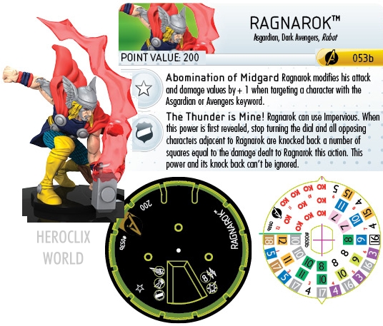 Ragnarok HeroClix Dial