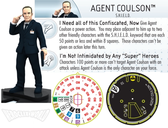 Agent Coulson HeroClix Avengers dials