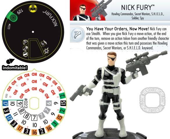 Nick Fury HeroClix preview