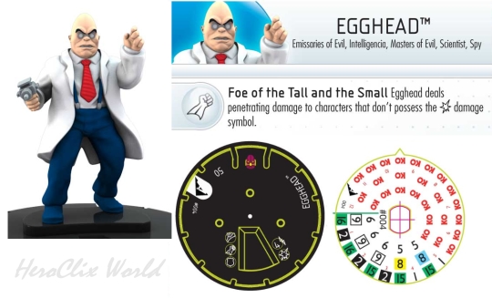 HeroClix Chaos War Egghead Dial HeroClix Chaos War Egghead Dial