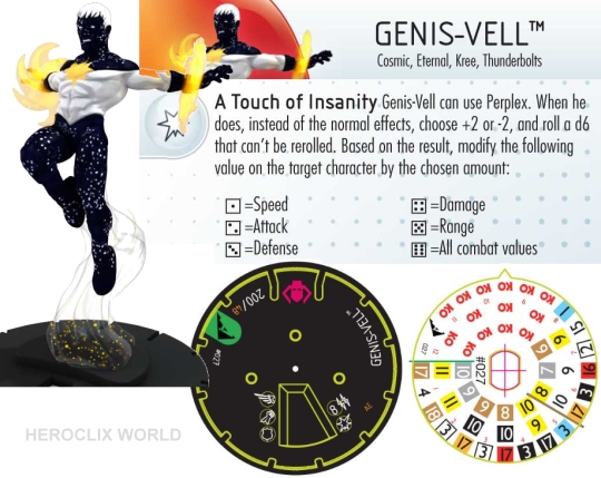 HeroClix Genis-vell Chaos War Dial