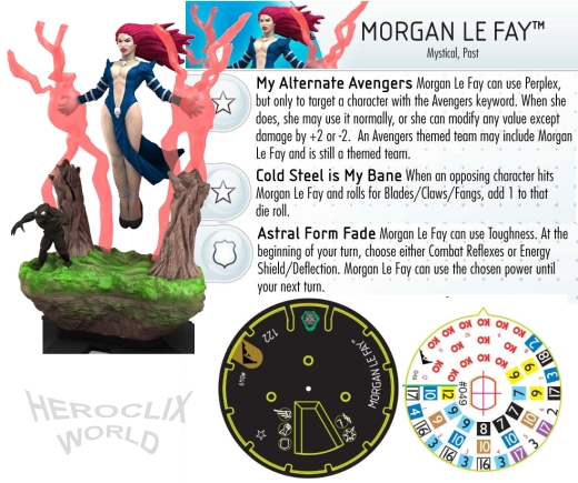 HeroClix morgan La Fay dial HeroClix morgan La Fay dial