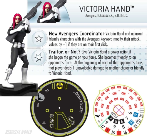 HeroClix victoria Hand Chaos War Dial HeroClix victoria Hand Chaos War Dial
