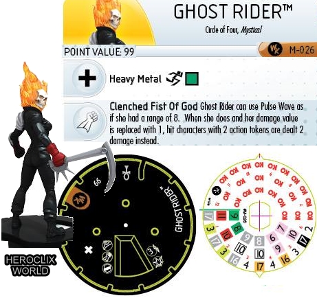 Ghost Rider Convention Exclusive HeroClix Dial