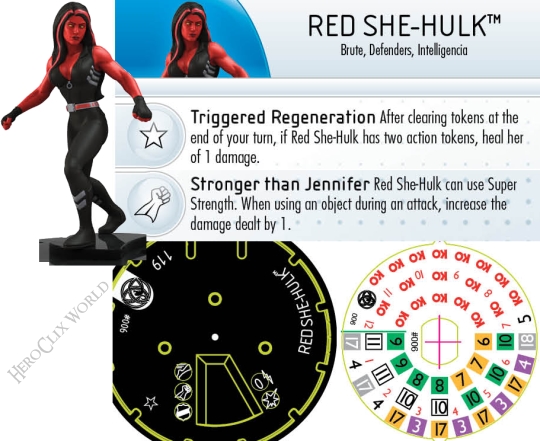 Red She Hulk HeroClix Red She Hulk HeroClix