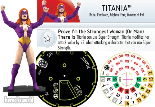 HeroClix Titania Dial