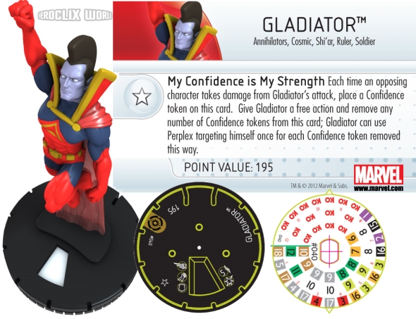 Heroclix Galdiator Dial Heroclix Galdiator Dial