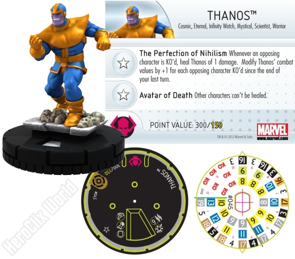HeroClix Thanos Galactic Guardians Dial