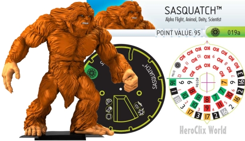 HeroClix Sasquatch Dial