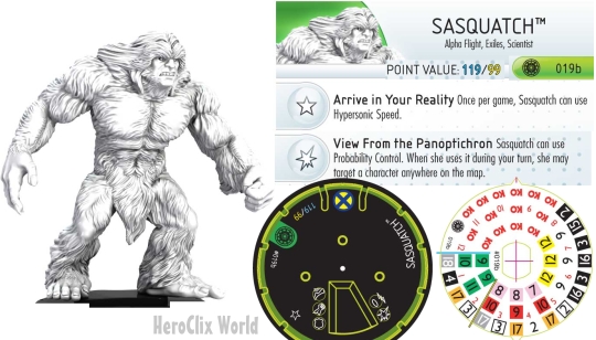 HeroClix Sasquatch Dial