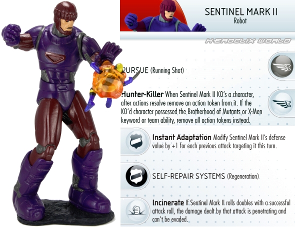 Sentinel Mark II HeroClix Spoilers