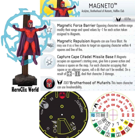 Wolverine and the X-Men Magneto HeroClix Dial
