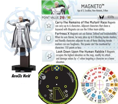 Wolverine and the X-Men Magneto HeroClix Dial