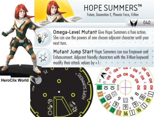 Hope Summers HeroClix Dial