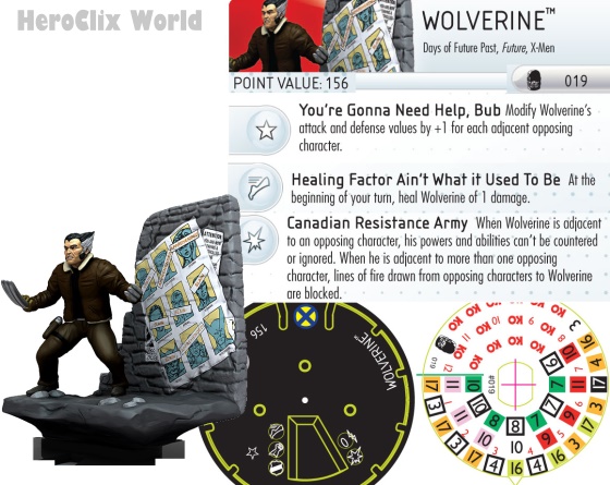 HeroClix Wolverine Days of Fugure Past x-Men