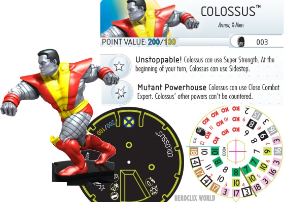 Days of Future Past HeroClix Colossus Dial Days of Future Past HeroClix Colossus Dial