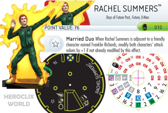 HeroClix Days of Future Past Rachel Summers HeroClix Days of Future Past Rachel Summers