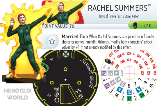 HeroClix Days of Future Past Rachel Summers