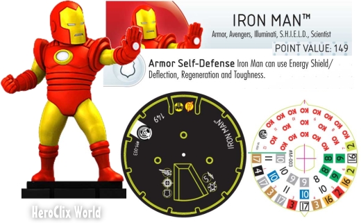 HeroClix TabApp Iron Man Dial