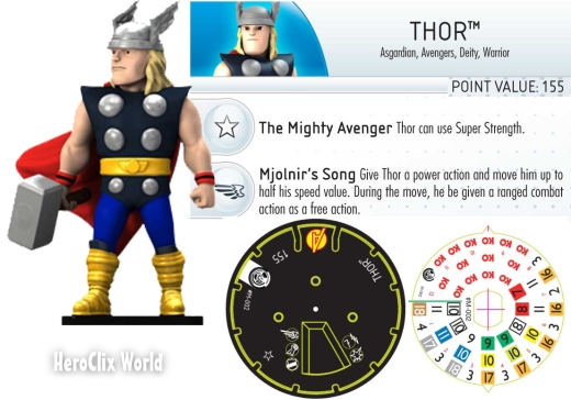 HeroClix TabApp Thor Dial HeroClix TabApp Thor Dial