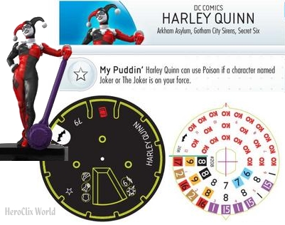 HeroClix Harley Quinn Dial Gravity Feed