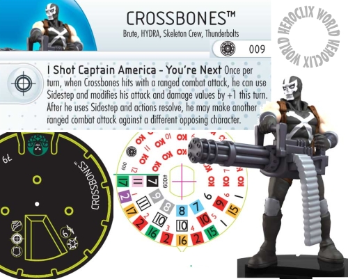 Crossbones Dial Iron Man HeroClix Crossbones Dial Iron Man HeroClix