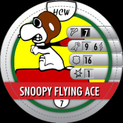 HeroClix Bystander Tokens Snoopy Flying Ace