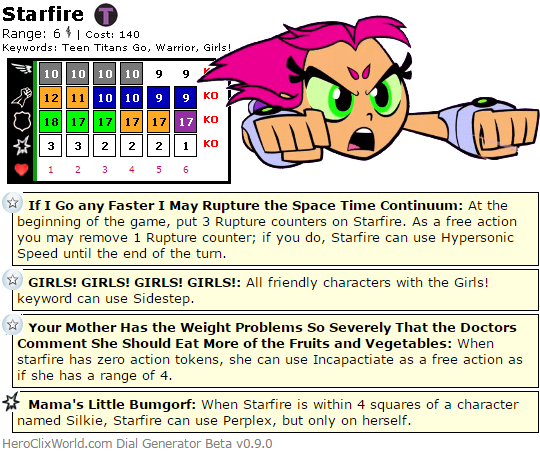 Teen Titans Go HeroClix: Starfire