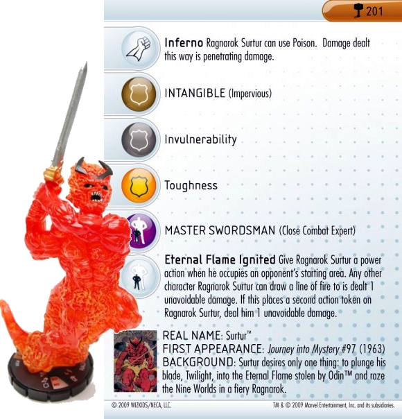 HeroClix World Hammer of Thor Surtur HeroClix World Hammer of Thor Surtur