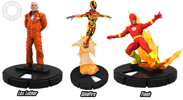 HeroClix Superman Lex Luthor Flash WildFire