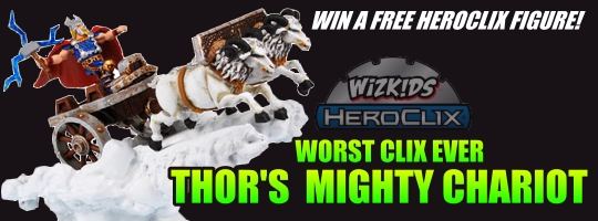 Worst Clix Ever: Thor's Mighty Chariot HeroClix Dial Worst Clix Ever: Thor's Mighty Chariot HeroClix Dial
