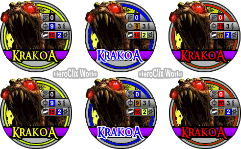 Krakoa HeroClix Bystander Tokens Krakoa HeroClix Bystander Tokens